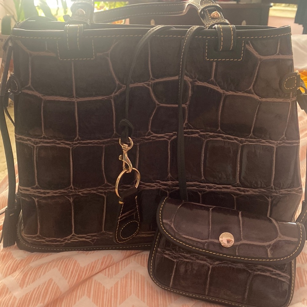 New Dooney and Bourke, double strap tassel bag.